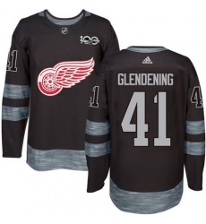 Red Wings #41 Luke Glendening Black 1917 2017 100th Anniversary Stitched NHL Jersey Red Wings #41 Luke Glendening Black 1917 2017 100th Anniversary Stitched NHL Jersey