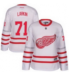 Womens Detroit Red Wings Dylan Larkin Reebok White 2017 Centennial Classic Premier Player Jersey Womens Detroit Red Wings Dylan Larkin Reebok White 2017 Centennial Classic Premier Player Jersey