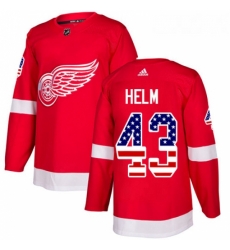 Youth Adidas Detroit Red Wings 43 Darren Helm Authentic Red USA Flag Fashion NHL Jersey Youth Adidas Detroit Red Wings 43 Darren Helm Authentic Red USA Flag Fashion NHL Jersey