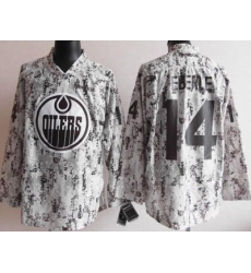 Edmonton Oilers 14# Jordan Eberle White Camo NHL Jerseys Edmonton Oilers 14# Jordan Eberle White Camo NHL Jerseys