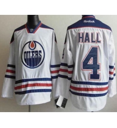 Edmonton Oilers 4 Hall White NHL Jerseys Edmonton Oilers 4 Hall White NHL Jerseys