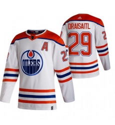 Men Edmonton Oilers 29 Leon Draisaitl White Adidas 2020 21 Reverse Retro Alternate NHL Jersey Men Edmonton Oilers 29 Leon Draisaitl White Adidas 2020 21 Reverse Retro Alternate NHL Jersey