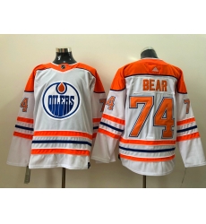 Men Edmonton Oilers Ethan Bear 74 White Orange 2021 Adidas Stitched NHL Jersey Men Edmonton Oilers Ethan Bear 74 White Orange 2021 Adidas Stitched NHL Jersey