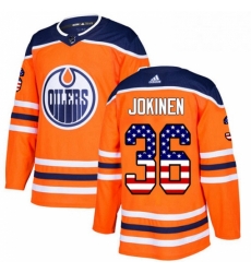 Mens Adidas Edmonton Oilers 36 Jussi Jokinen Authentic Orange USA Flag Fashion NHL Jersey Mens Adidas Edmonton Oilers 36 Jussi Jokinen Authentic Orange USA Flag Fashion NHL Jersey