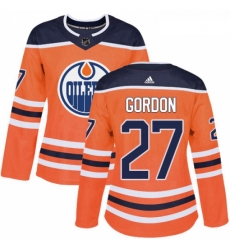 Womens Adidas Edmonton Oilers 27 Boyd Gordon Authentic Orange Home NHL Jersey Womens Adidas Edmonton Oilers 27 Boyd Gordon Authentic Orange Home NHL Jersey