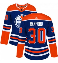 Womens Adidas Edmonton Oilers 30 Bill Ranford Authentic Royal Blue Alternate NHL Jersey Womens Adidas Edmonton Oilers 30 Bill Ranford Authentic Royal Blue Alternate NHL Jersey