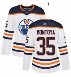 Womens Adidas Edmonton Oilers 35 Al Montoya Authentic White Away NHL Jersey Womens Adidas Edmonton Oilers 35 Al Montoya Authentic White Away NHL Jersey