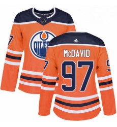 Womens Adidas Edmonton Oilers 97 Connor McDavid Authentic Orange Home NHL Jersey Womens Adidas Edmonton Oilers 97 Connor McDavid Authentic Orange Home NHL Jersey