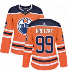 Womens Adidas Edmonton Oilers 99 Wayne Gretzky Authentic Orange Home NHL Jersey Womens Adidas Edmonton Oilers 99 Wayne Gretzky Authentic Orange Home NHL Jersey