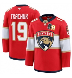 Men Florida Panthers 19 Matthew Tkachuk Red 2025 Stanley Cup Final Patch Stitched Hockey Jersey Men Florida Panthers 19 Matthew Tkachuk Red 2025 Stanley Cup Final Patch Stitched Hockey Jersey