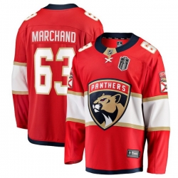 Men Florida Panthers Brad Marchand Fanatics Red 2025 Stanley Cup Final Home Breakaway Player Jersey