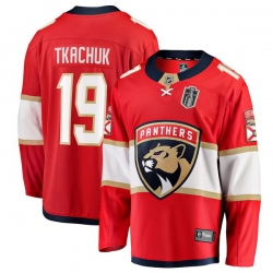 Men Florida Panthers Matthew Tkachuk Fanatics Red 2025 Stanley Cup Final Home Breakaway Player Jersey