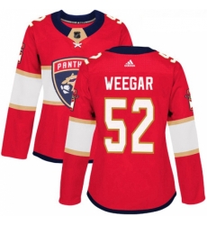 Womens Adidas Florida Panthers 52 MacKenzie Weegar Authentic Red Home NHL Jersey Womens Adidas Florida Panthers 52 MacKenzie Weegar Authentic Red Home NHL Jersey