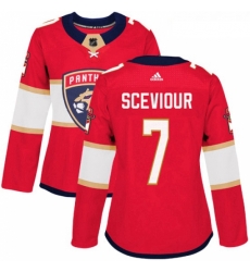 Womens Adidas Florida Panthers 7 Colton Sceviour Premier Red Home NHL Jersey Womens Adidas Florida Panthers 7 Colton Sceviour Premier Red Home NHL Jersey