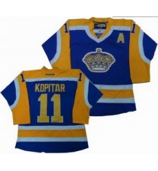 Los Angeles Kings 11 Anze Kopitar yellow purple Jerseys Los Angeles Kings 11 Anze Kopitar yellow purple Jerseys