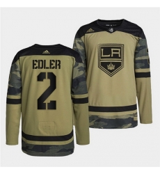 Men Los Angeles Kings 2 Alexander Edler 2022 Camo Military Appreciation Night Stitched jersey Men Los Angeles Kings 2 Alexander Edler 2022 Camo Military Appreciation Night Stitched jersey