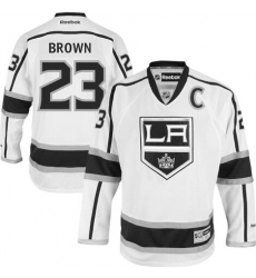 Men Los Angeles Kings #23 Dustin Brown Reebok White Away Premier Jersey Men Los Angeles Kings #23 Dustin Brown Reebok White Away Premier Jersey