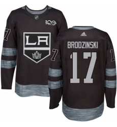 Mens Adidas Los Angeles Kings 17 Jonny Brodzinski Authentic Black 1917 2017 100th Anniversary NHL Jersey Mens Adidas Los Angeles Kings 17 Jonny Brodzinski Authentic Black 1917 2017 100th Anniversary NHL Jersey