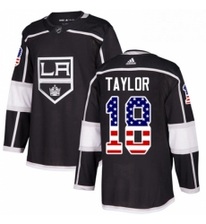 Mens Adidas Los Angeles Kings 18 Dave Taylor Authentic Black USA Flag Fashion NHL Jersey Mens Adidas Los Angeles Kings 18 Dave Taylor Authentic Black USA Flag Fashion NHL Jersey