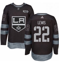 Mens Adidas Los Angeles Kings 22 Trevor Lewis Authentic Black 1917 2017 100th Anniversary NHL Jersey Mens Adidas Los Angeles Kings 22 Trevor Lewis Authentic Black 1917 2017 100th Anniversary NHL Jersey