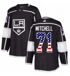 Mens Adidas Los Angeles Kings 71 Torrey Mitchell Authentic Black USA Flag Fashion NHL Jersey Mens Adidas Los Angeles Kings 71 Torrey Mitchell Authentic Black USA Flag Fashion NHL Jersey