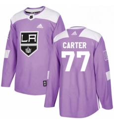 Mens Adidas Los Angeles Kings 77 Jeff Carter Authentic Purple Fights Cancer Practice NHL Jersey Mens Adidas Los Angeles Kings 77 Jeff Carter Authentic Purple Fights Cancer Practice NHL Jersey
