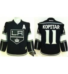 Kids Los Angeles Kings 11 Anze Kopitar Black NHL Jerseys Kids Los Angeles Kings 11 Anze Kopitar Black NHL Jerseys