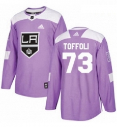 Youth Adidas Los Angeles Kings 73 Tyler Toffoli Authentic Purple Fights Cancer Practice NHL Jersey Youth Adidas Los Angeles Kings 73 Tyler Toffoli Authentic Purple Fights Cancer Practice NHL Jersey