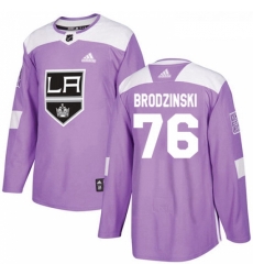Youth Adidas Los Angeles Kings 76 Jonny Brodzinski Authentic Purple Fights Cancer Practice NHL Jersey Youth Adidas Los Angeles Kings 76 Jonny Brodzinski Authentic Purple Fights Cancer Practice NHL Jersey