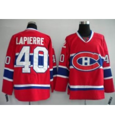 Hockey Montreal Canadiens #40 Maxim Lapierre Stitched Replithentic Red Jersey Hockey Montreal Canadiens #40 Maxim Lapierre Stitched Replithentic Red Jersey