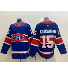 Men Montreal Canadiens 15 Jesperi Kotkaniemi Blue 2020 21 Reverse Retro Adidas Jersey Men Montreal Canadiens 15 Jesperi Kotkaniemi Blue 2020 21 Reverse Retro Adidas Jersey