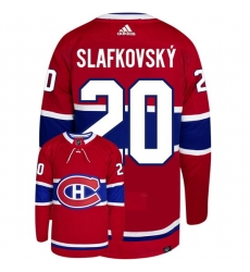 Men Montreal Canadiens 20 Juraj Slafkovsky Red Stitched Jersey Men Montreal Canadiens 20 Juraj Slafkovsky Red Stitched Jersey