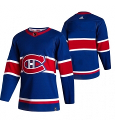 Men Montreal Canadiens Blank Blue Adidas 2020 21 Reverse Retro Alternate NHL Jersey Men Montreal Canadiens Blank Blue Adidas 2020 21 Reverse Retro Alternate NHL Jersey
