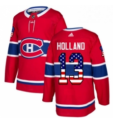 Mens Adidas Montreal Canadiens 13 Peter Holland Authentic Red USA Flag Fashion NHL Jersey Mens Adidas Montreal Canadiens 13 Peter Holland Authentic Red USA Flag Fashion NHL Jersey