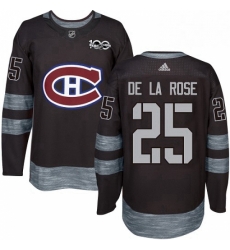 Mens Adidas Montreal Canadiens 25 Jacob de la Rose Authentic Black 1917 2017 100th Anniversary NHL Jersey Mens Adidas Montreal Canadiens 25 Jacob de la Rose Authentic Black 1917 2017 100th Anniversary NHL Jersey