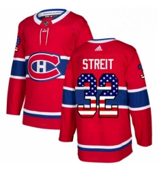 Mens Adidas Montreal Canadiens 32 Mark Streit Authentic Red USA Flag Fashion NHL Jersey Mens Adidas Montreal Canadiens 32 Mark Streit Authentic Red USA Flag Fashion NHL Jersey