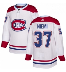 Mens Adidas Montreal Canadiens 37 Antti Niemi Authentic White Away NHL Jersey Mens Adidas Montreal Canadiens 37 Antti Niemi Authentic White Away NHL Jersey
