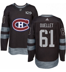 Mens Adidas Montreal Canadiens 61 Xavier Ouellet Authentic Black 1917 2017 100th Anniversary NHL Jersey Mens Adidas Montreal Canadiens 61 Xavier Ouellet Authentic Black 1917 2017 100th Anniversary NHL Jersey