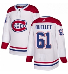 Mens Adidas Montreal Canadiens 61 Xavier Ouellet Authentic White Away NHL Jersey Mens Adidas Montreal Canadiens 61 Xavier Ouellet Authentic White Away NHL Jersey