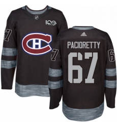 Mens Adidas Montreal Canadiens 67 Max Pacioretty Premier Black 1917 2017 100th Anniversary NHL Jersey Mens Adidas Montreal Canadiens 67 Max Pacioretty Premier Black 1917 2017 100th Anniversary NHL Jersey