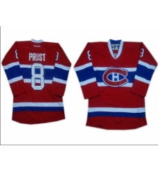NHL Jerseys Montreal Canadiens #8 Prust red NHL Jerseys Montreal Canadiens #8 Prust red