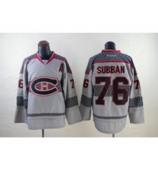 NHL Montreal Canadiens #76 PK Subban Charcoal Cross Check Jerseys NHL Montreal Canadiens #76 PK Subban Charcoal Cross Check Jerseys