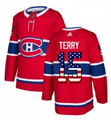 Youth Adidas Montreal Canadiens 15 Chris Terry Authentic Red USA Flag Fashion NHL Jersey Youth Adidas Montreal Canadiens 15 Chris Terry Authentic Red USA Flag Fashion NHL Jersey
