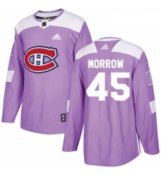 Youth Adidas Montreal Canadiens 45 Joe Morrow Authentic Purple Fights Cancer Practice NHL Jersey Youth Adidas Montreal Canadiens 45 Joe Morrow Authentic Purple Fights Cancer Practice NHL Jersey
