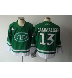Youth KIDS Montreal Canadiens #13 CAMMALLERI CH green jersey Youth KIDS Montreal Canadiens #13 CAMMALLERI CH green jersey