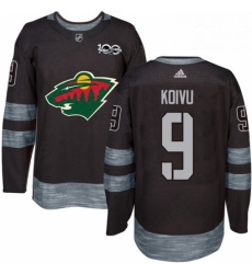 Mens Adidas Minnesota Wild 9 Mikko Koivu Authentic Black 1917 2017 100th Anniversary NHL Jersey Mens Adidas Minnesota Wild 9 Mikko Koivu Authentic Black 1917 2017 100th Anniversary NHL Jersey