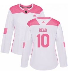 Womens Adidas Minnesota Wild 10 Matt Read Authentic White Pink Fashion NHL Jersey Womens Adidas Minnesota Wild 10 Matt Read Authentic White Pink Fashion NHL Jersey