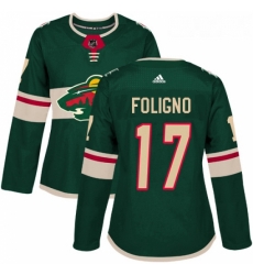 Womens Adidas Minnesota Wild 17 Marcus Foligno Authentic Green Home NHL Jersey Womens Adidas Minnesota Wild 17 Marcus Foligno Authentic Green Home NHL Jersey