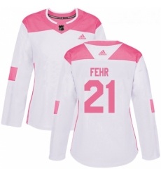 Womens Adidas Minnesota Wild 21 Eric Fehr Authentic White Pink Fashion NHL Jersey Womens Adidas Minnesota Wild 21 Eric Fehr Authentic White Pink Fashion NHL Jersey