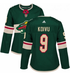 Womens Adidas Minnesota Wild 9 Mikko Koivu Premier Green Home NHL Jersey Womens Adidas Minnesota Wild 9 Mikko Koivu Premier Green Home NHL Jersey
